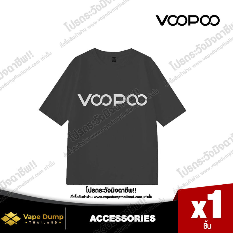 VOOPOO T-SHIRT - เสื้อ Size 4XL  สีดำ